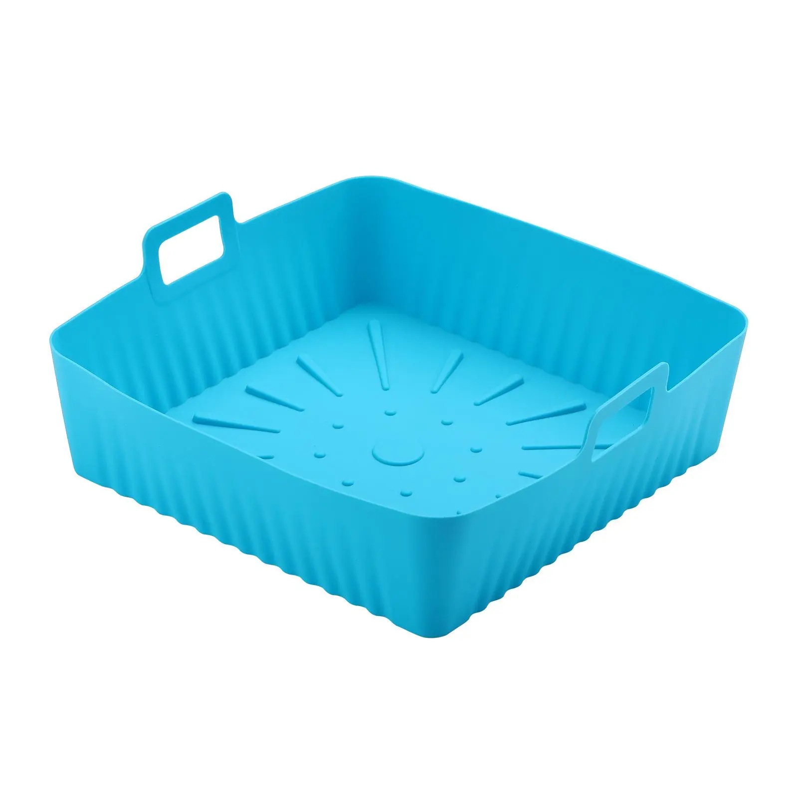 Silicone Air Fryer Liner, Reusable Air Fryer Liner with Handle, Oven Baking Tray, Kitchen Appliance Parts, Air Fryer Accessories