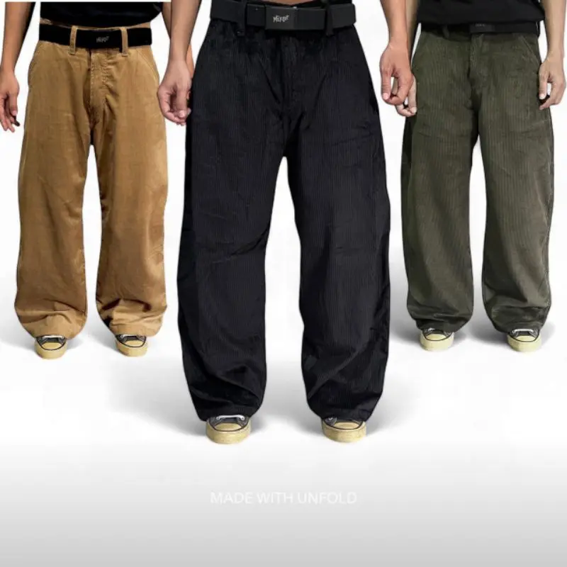 Celana Corduroy Wide Leg Gombrang Baggypants  Unisex 0