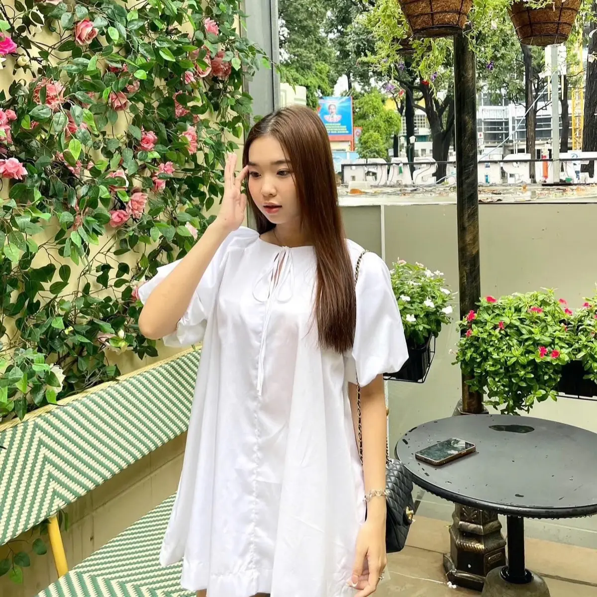 Sét babidool,kèm quần,phom rộng