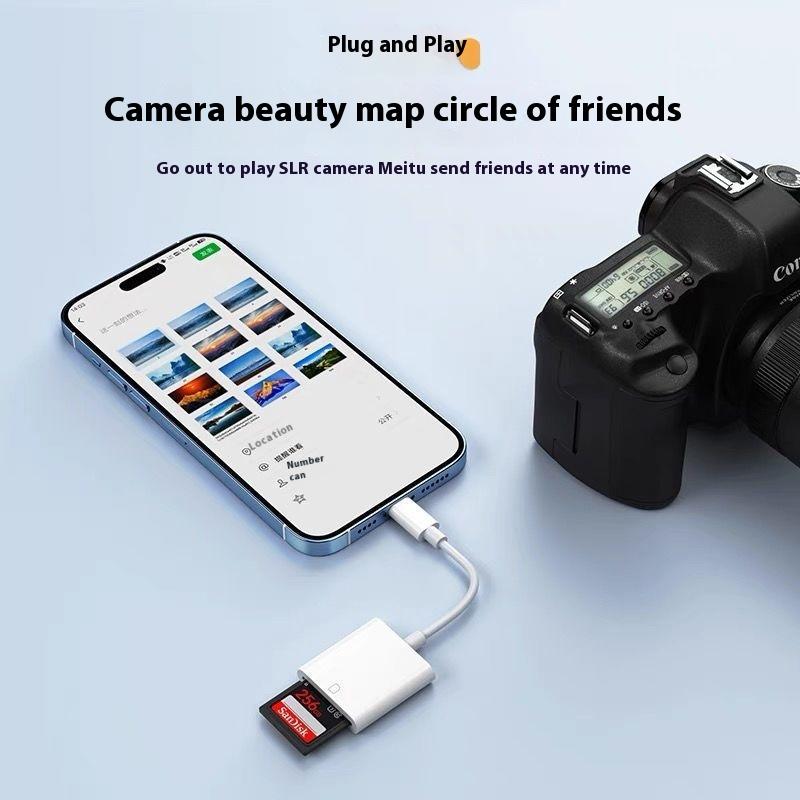 SL for iPhone Apple phone card reader TF/SD card camera Android typec universal U disk OTG adapter 0
