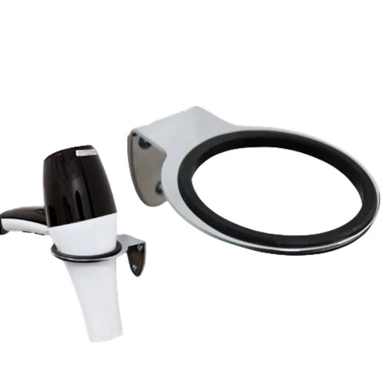 Giá Treo Máy Sấy Chuyên Dụng - Vòng Cắm Máy Sấy Hợp Kim Siêu Bền đế xanh