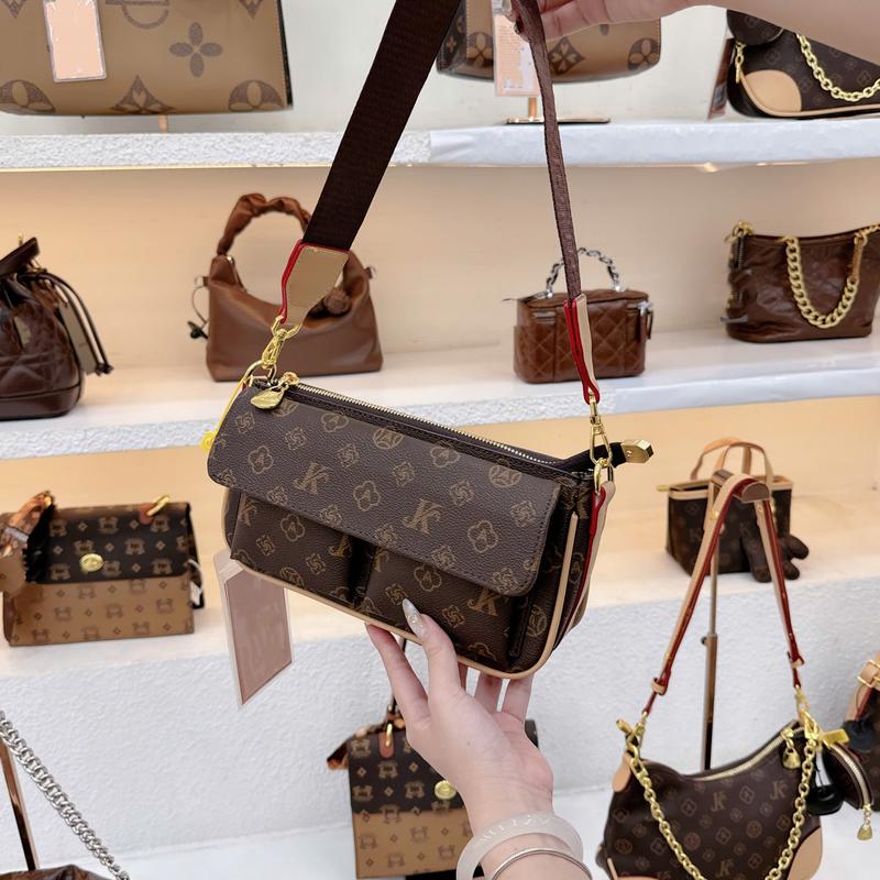 Túi Xách Nữ, 2 Túi Nhỏ, Chất Liệu Da, Dành Cho Nữ, Size 25 %1102&99045N_T #C70 Bag Đeo Vai 2