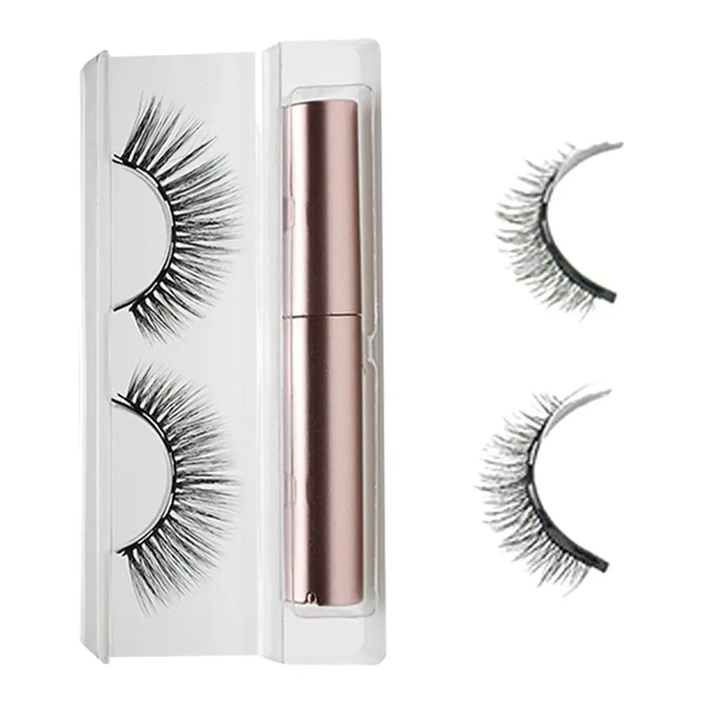 3D Magnetic Eyelashes Set Waterproof Lasting Naturally Magnetic Eyeliner Magnet Eyelashes Makeup Extension False Eyelashes Kit