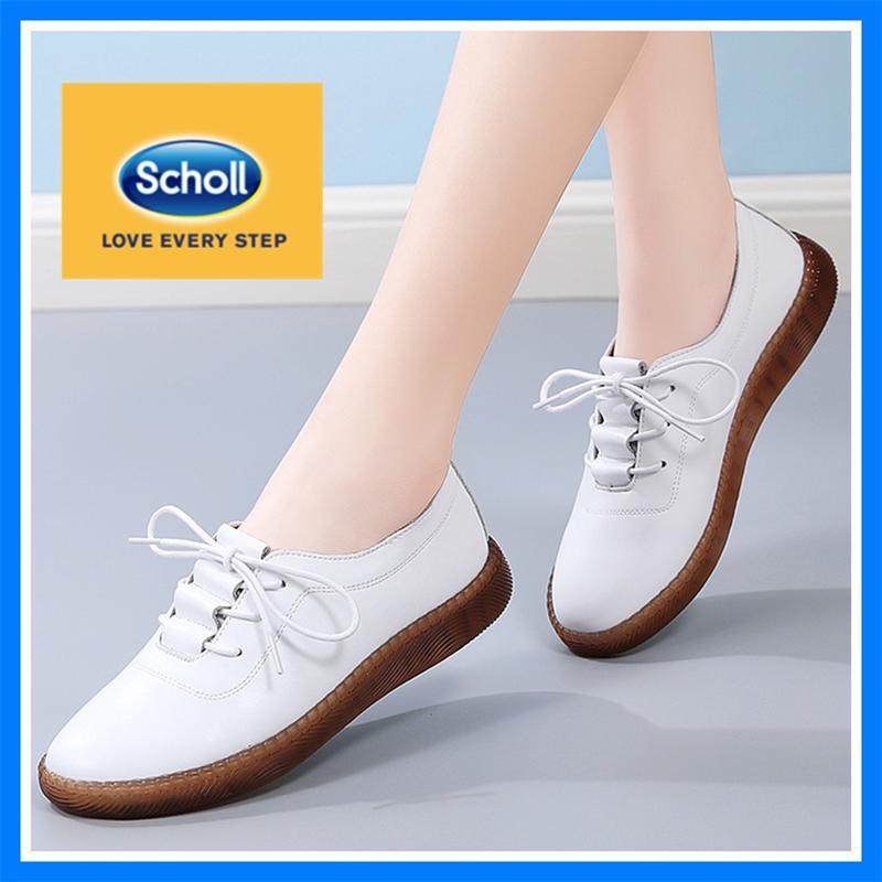 scholl women shoes Women's scholl casual leather shoes scholl ladies shoes Boat Shoes Loafers Shoes 0