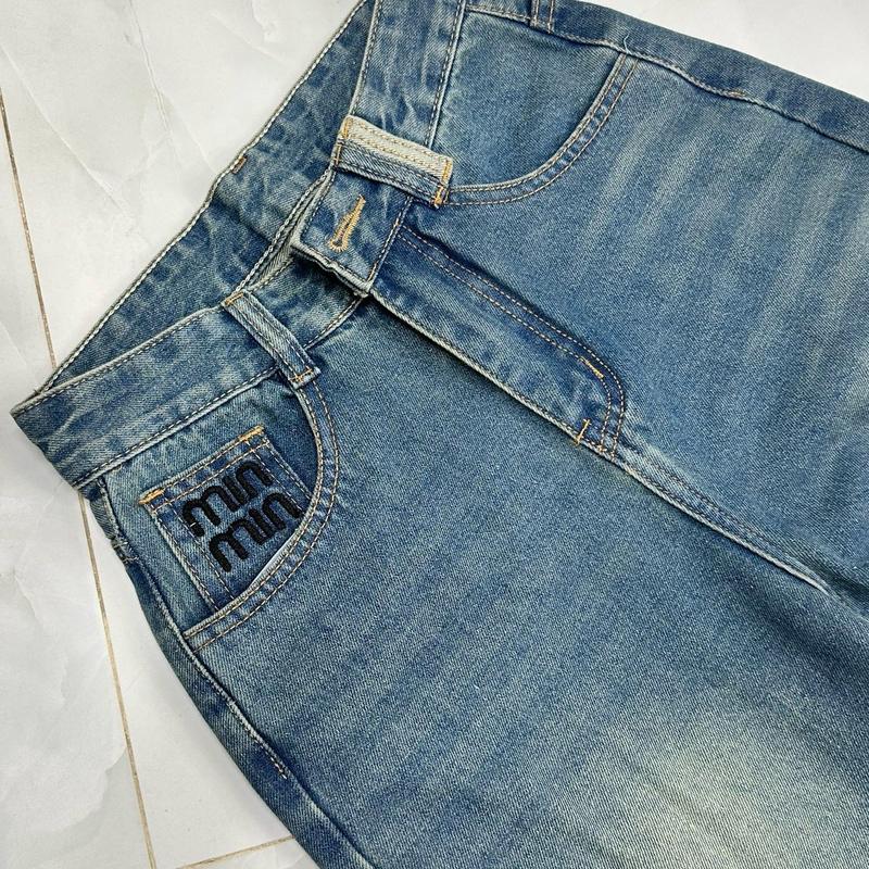 MỚI 208- QUẦN JEAN SUÔNG NẤM LÙN 9 TẤC TÚI THÊU CHỮ MIN LƯNG CAO THỜI TRANG 94CM(38-69kg)Nữ  Jean Pants Voi Có Túi ống loe quầnốngsuong quannamlunm 50 jeans quansuong namlun