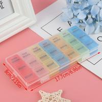 Gambar Kotak Obat 7 Hari | Tempat Obat mingguan 21 sekat dari Home Maker Store Kota Administrasi Jakarta Barat 4 Tokopedia