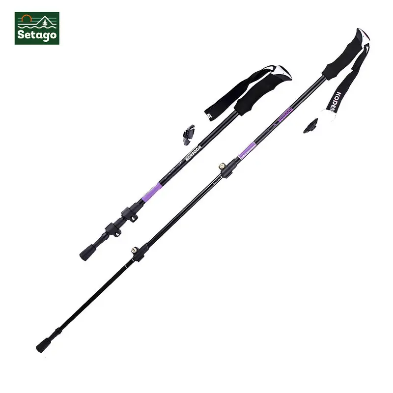 Gậy trekking siêu nhẹ - Gậy leo núi, gậy đi bộ vật liệu nhôm 7075 4