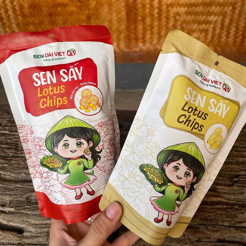 COMBO 2 GÓI CỦ SEN VÀ HẠT SEN SẤY MIX 2 VỊ: NGUYÊN VỊ VÀ PHÔ MAI CAY ĐẶC SẢN ĐỒNG THÁP 6