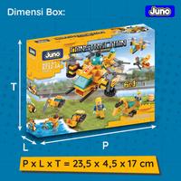 Gambar Mainan Balok Juno 8732-1A | Construction Drone 6in1 | Mainan Balok Drone Helicopter 6in1 - Guard SUV dari Juno Toys_NEW Kota Surabaya 3 Tokopedia
