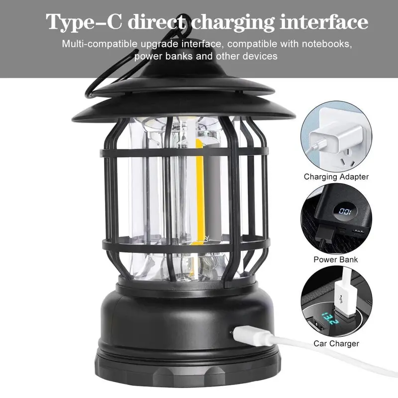 Lampu Lentera LED / Camping Lamp 3 COB Lampu Tenda Camping Tent LED Emergency 7