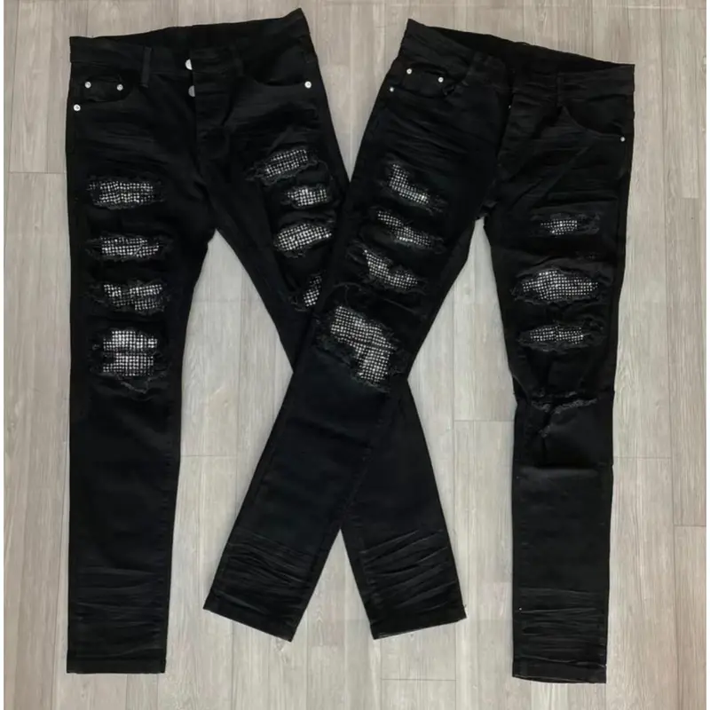 Quần jean dài rách xước DSQ mẫu mới hót trend chất liệu vải denim ai cũng có thể sở hữu  hàng quản châu Menswear Pants  Ô 3