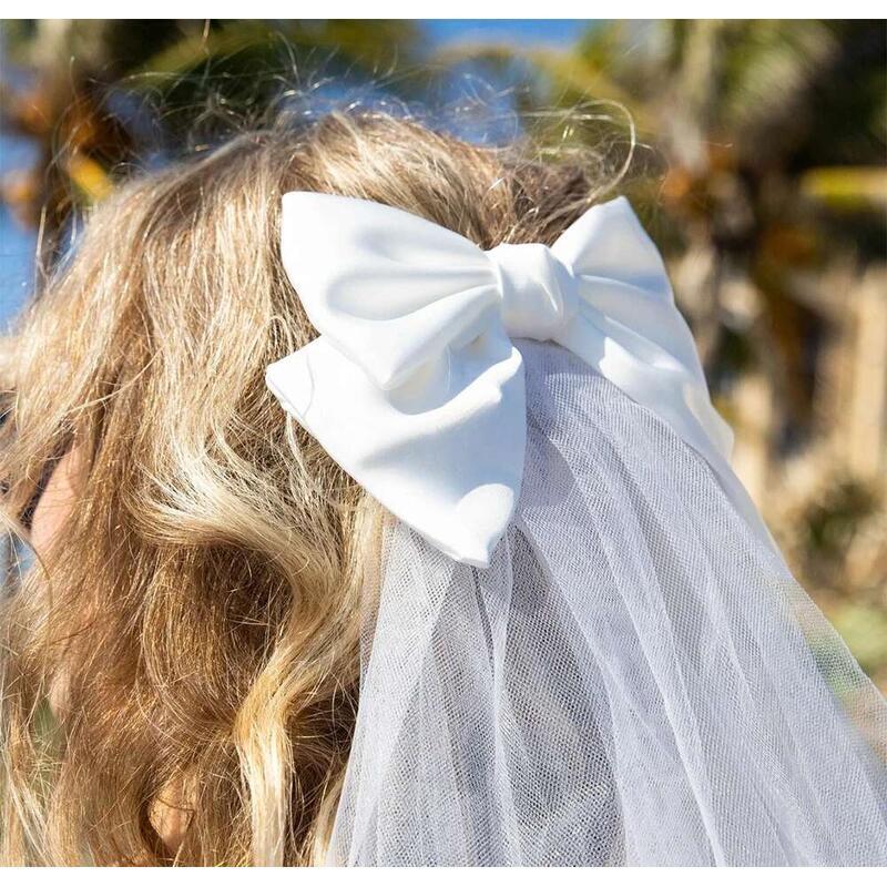 2025 New Hen Bridal Bow Veil Bachelorette Wedding Decoration Bride To Be Gift Party Supplies 2