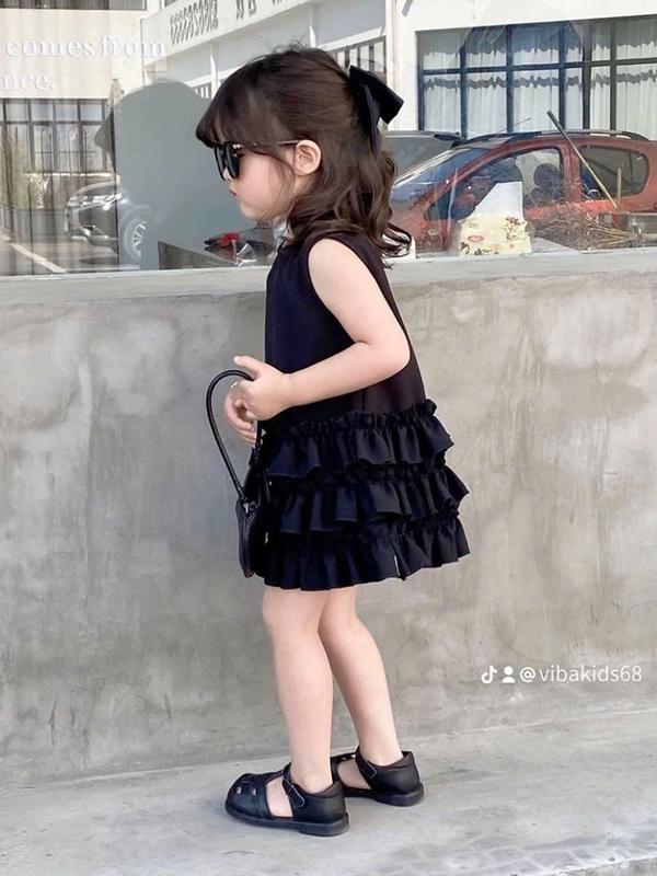 Váy bé gái sát nách [TE06]- Vibakids- Đầm bé gái sang chảnh đi chơi đi du lịch 4