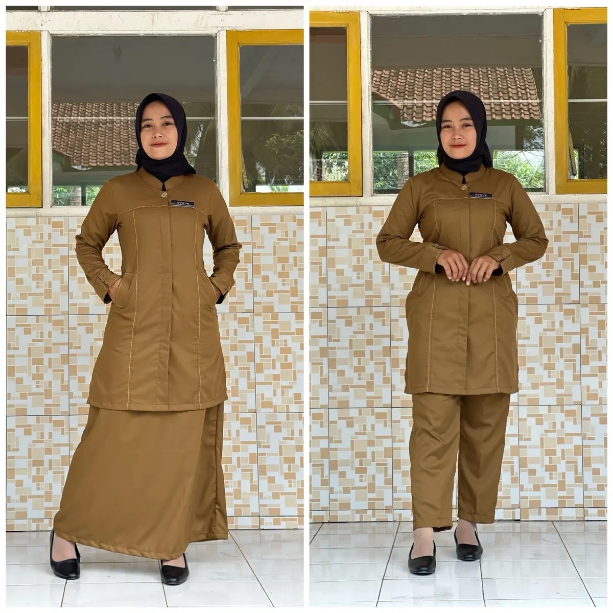 Seragam pemda Tunik benang timbul Wanita