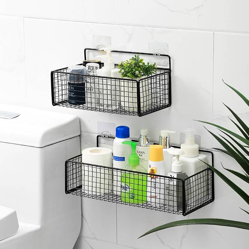 Kệ Lưới Đựng Đồ Nhà Tắm Dán Tường - Kệ Nhà Tắm- Kệ Để Bồn Cầu - Tiện Lợi Dùng Cho Mọi Vị Trí - Kèm 2 Miếng Dán Siêu Dính Kitchen