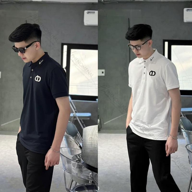 Áo polo nam Thêu hàng nét chất vải dày đẹp chất lượng Top