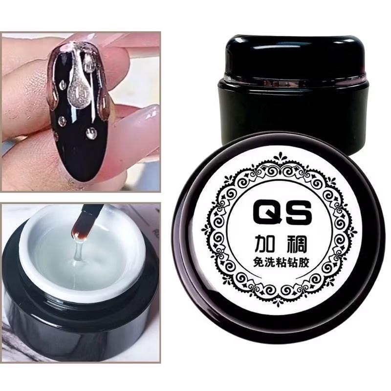 ￼Gel đa năng gel vẽ nổi QS chính hãng tem mã QR, trang trí móng đính đá nail gel thuỷ tinh