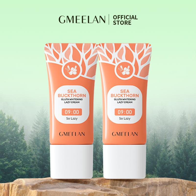  【LIVE GMEELAN Combo 2 tuýp Kem Lười Biển Gluta Lazy Cream 30g*2 Skincare Phù Hợp Với Tất Cả Loại Da Siêu Chống Oxy Hóa Trang Điểm Lâu Trôi 