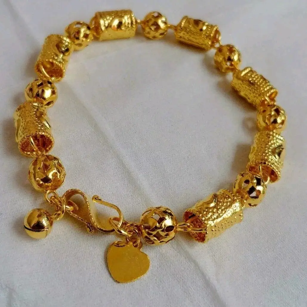 Gelang Tangan Wanita Rantai Bambu Emas Elegan Aksesoris Perhiasan Bracelets Dewasa Premium