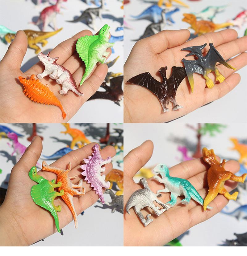 Product Introduction of 39pcs/lot Mini Dinosaur Model Children's Educational Toys Small Simulation Animal Figures kids Toys For Boy Gift 5