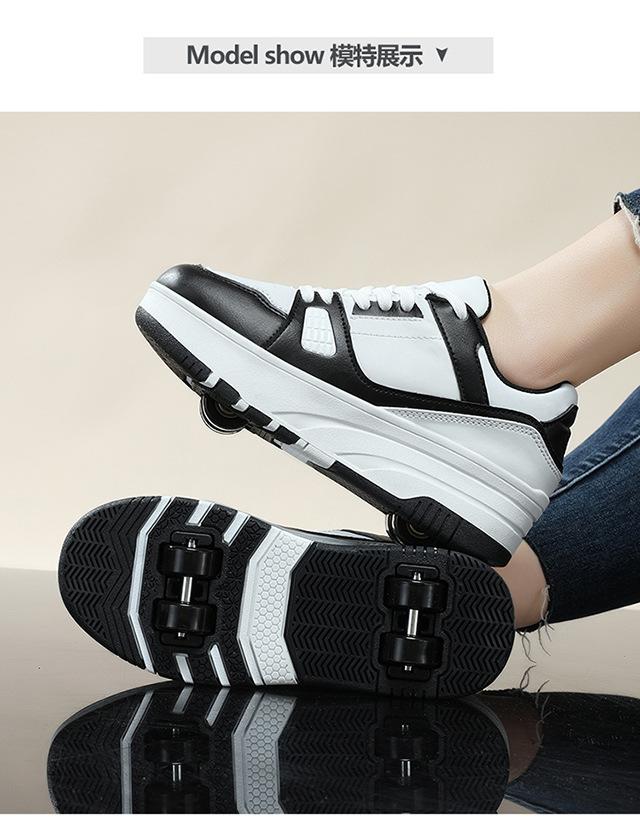 Product Introduction of Exclusive for Cross-Border Adult Heelys Women's Detachable Ultralight Children's Sports Board Shoes Boys Skate Shoes Factory Direct Sales 9