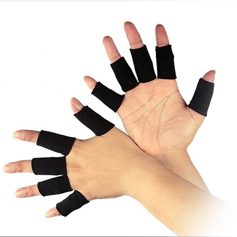 Product Introduction of 10PCS Sports Protective Gear Guard Support Wraps Basketball Volleyball Football Finger Stall Sleeve Protector Protection Gloves 19
