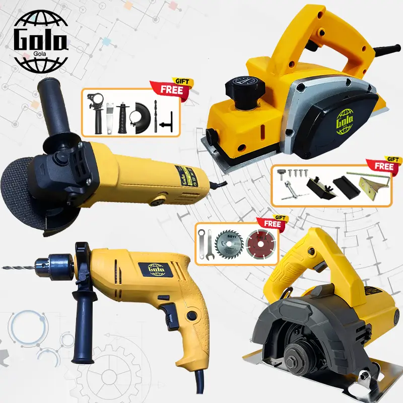 4in1 include circular saw and Impact drill and Electric planer and Angle grinder power tool