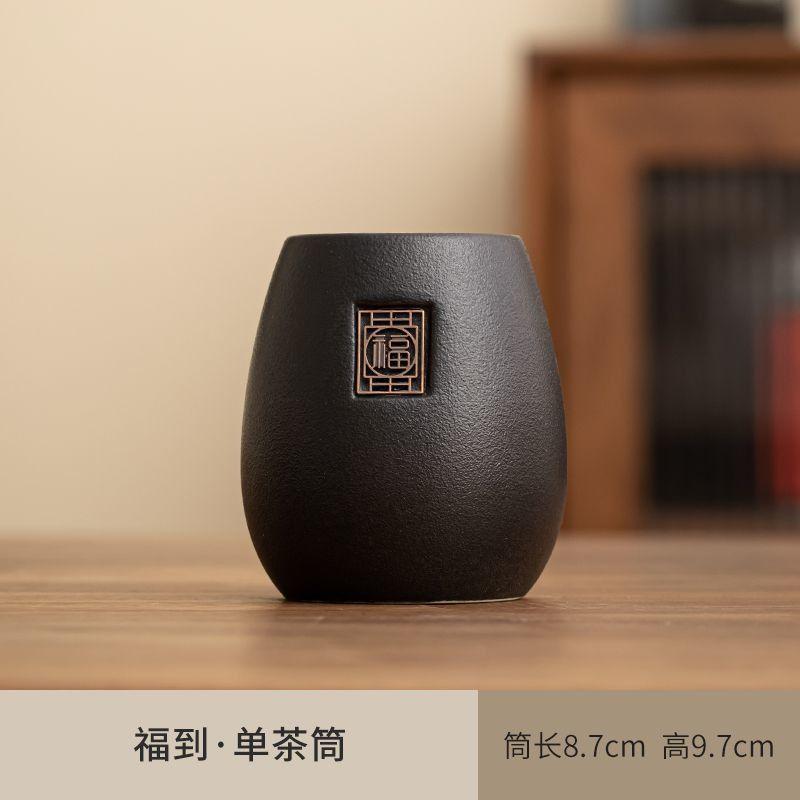 Product Introduction of Dụng Cụ Pha Trà, Bộ Sáu Món, Đồ Dùng Trà Sứ Màu Đen, Kẹp Trà, Dụng Cụ Cạo Trà, Đồ Trang Trí Bàn Trà, Thích Hợp Để Pha Trà, Bộ Đồ Đựng 4