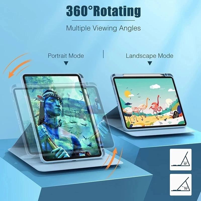 Product Introduction of 360 Rotating Acrylic Transparent Back Tablet Case for Honor Pad 9 12.1 2023 Magicpad 13 Pad 8 12 V8 Pro X9 11.5 X8 Pro Lite V8 V7 Pro 11 Inch with Pen Slot 8