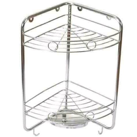 kệ góc tam giác 2 tầng treo tường đựng xà bông nhà tắm inox 304 cao cấp