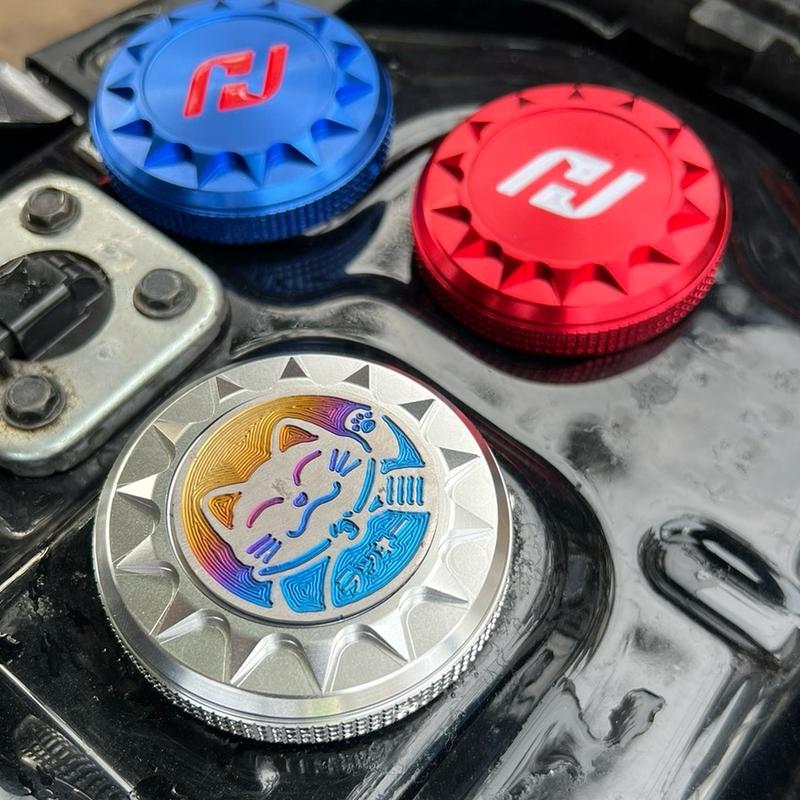 Nắp xăng H2C kèm logo mèo thần tài Titan cho nhiều dòng xe Phụ Tùng Phụ Kiện Wave Nho 50TQ ex 150 xemay exciter 2010 sirius doki eng