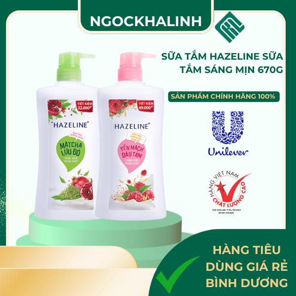Sữa tắm Hazeline sữa tắm sáng mịn chai 670g