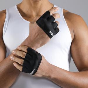 Guantes de ejercicio unisex ligeros de cuatro dedos, 1 par con agarre antideslizante para fitness, levantamiento de pesas y entrenamiento, accesorios para máquinas de ejercicio