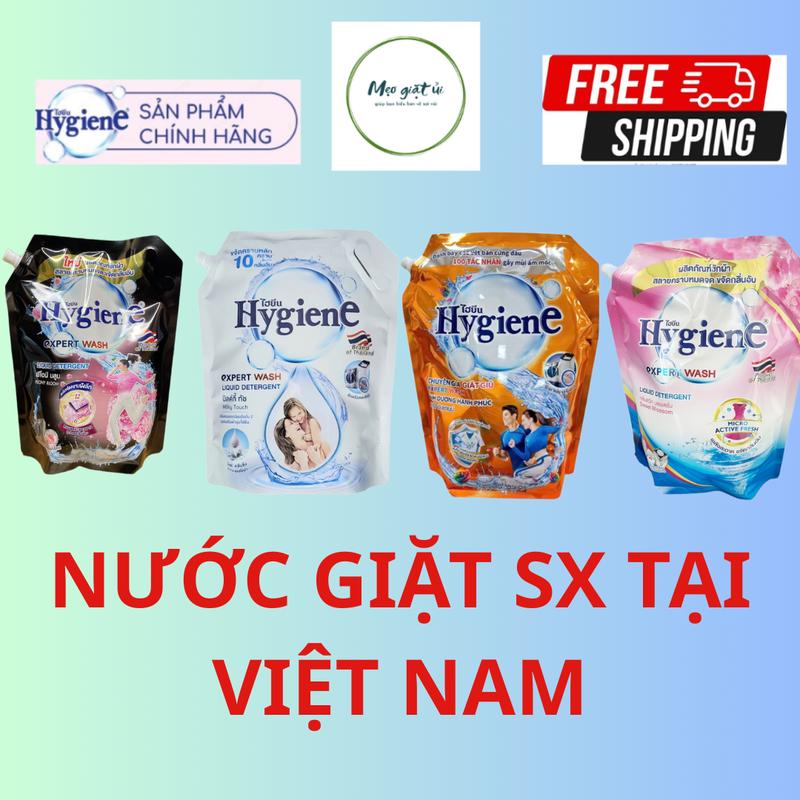 Combo 2 Túi Nước Giặt Hygiene Thái Lan Hàng chính hãnġ 1800ML 1 Túi . Làm Sạch