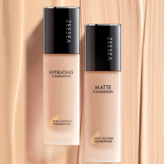  Kem nền Zeesea che khuyết điểm kiềm che phủ tốt mỏng nhẹ Silky Lasting Foundation 
