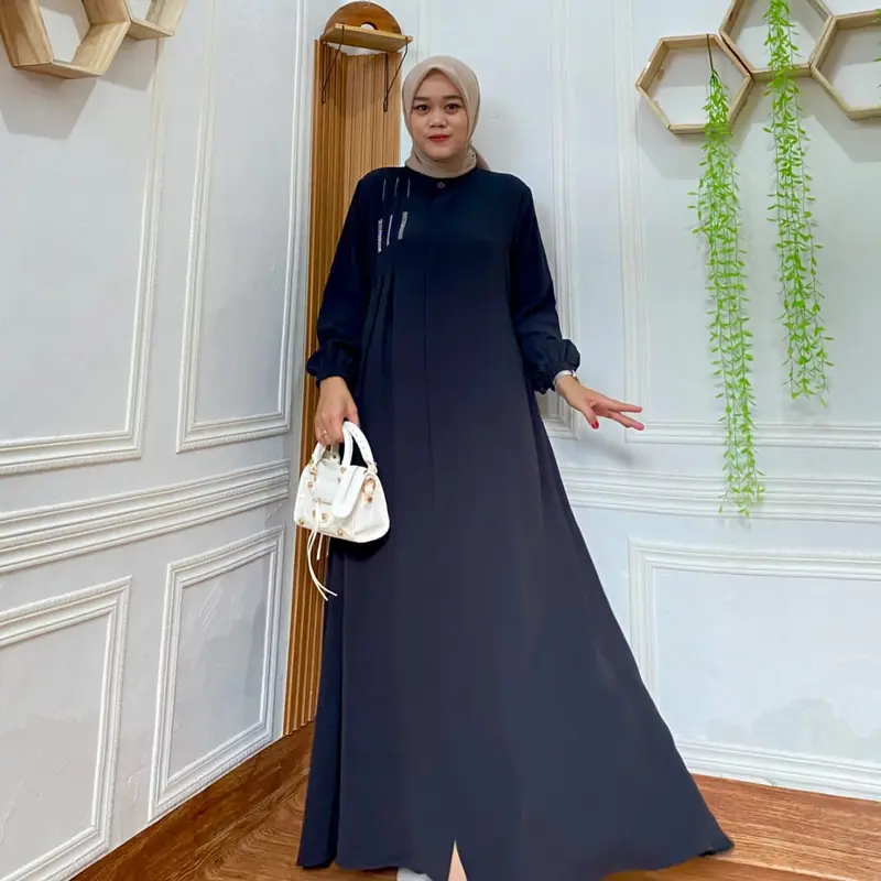HK_Officialstore // gamis mewah crinkel aerfflow // gamis mutiara press // dress mewah terbaru 2024 4