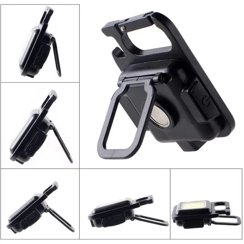 Lampu Senter Led COB Mini USB Charger Model Gantungan Kunci Multifungsi Super Terang 5