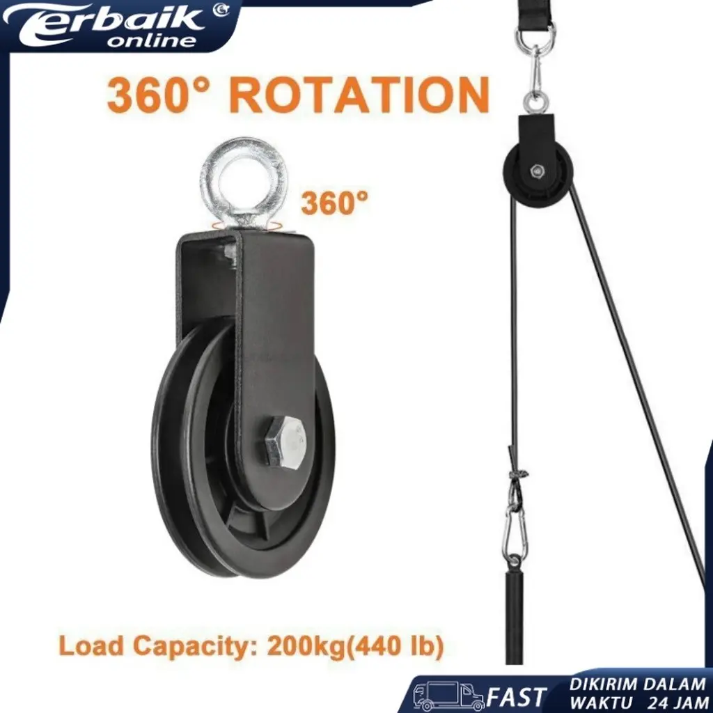 1pcs Katrol Gym Pulley System/Roda Katrol Fitness/Dual Adjustable ...