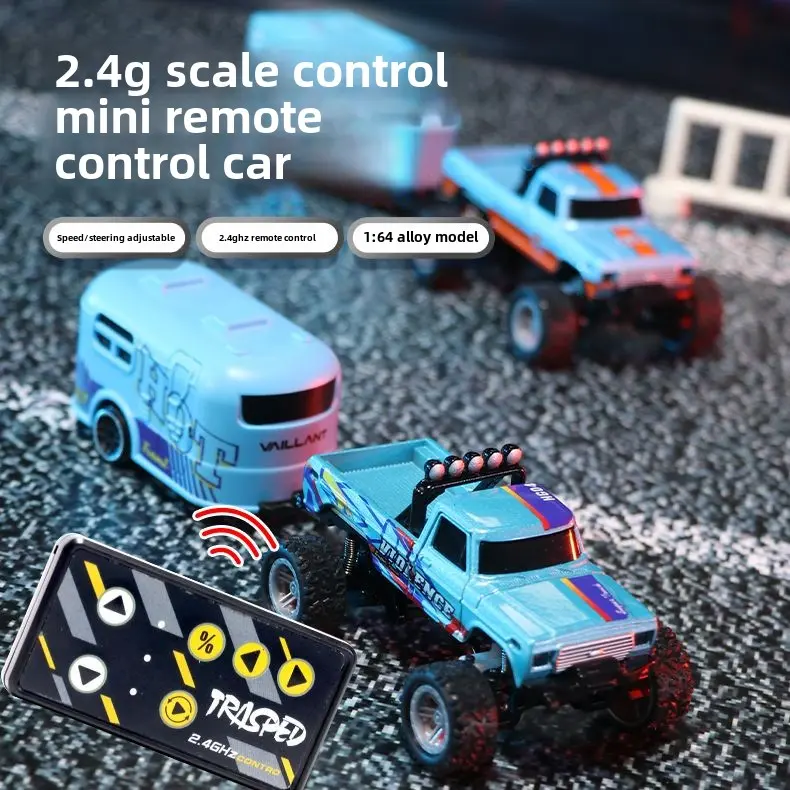 Lori Raksasa Luar Jalan, Ketibaan Baru, Skala 1: 64, Kereta Kawalan Jauh Mini, Penampilan Aloi, Redaman Cahaya Sejuk, Sesuai untuk Mainan Kanak-kanak Control Remote rccar