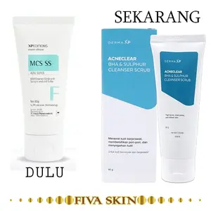 ACNECLEAR BHA & SULPHUR CLEANSER SCRUB, SABUN MUKA BERJERAWAT, ACNE FACIAL WASH 60g Perawatan Wajah