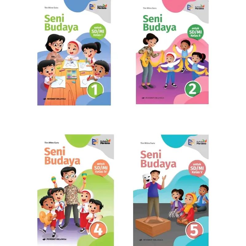 Seni budaya SD kelas 1s/d6 kurikulum merdeka ERLANGGA 0