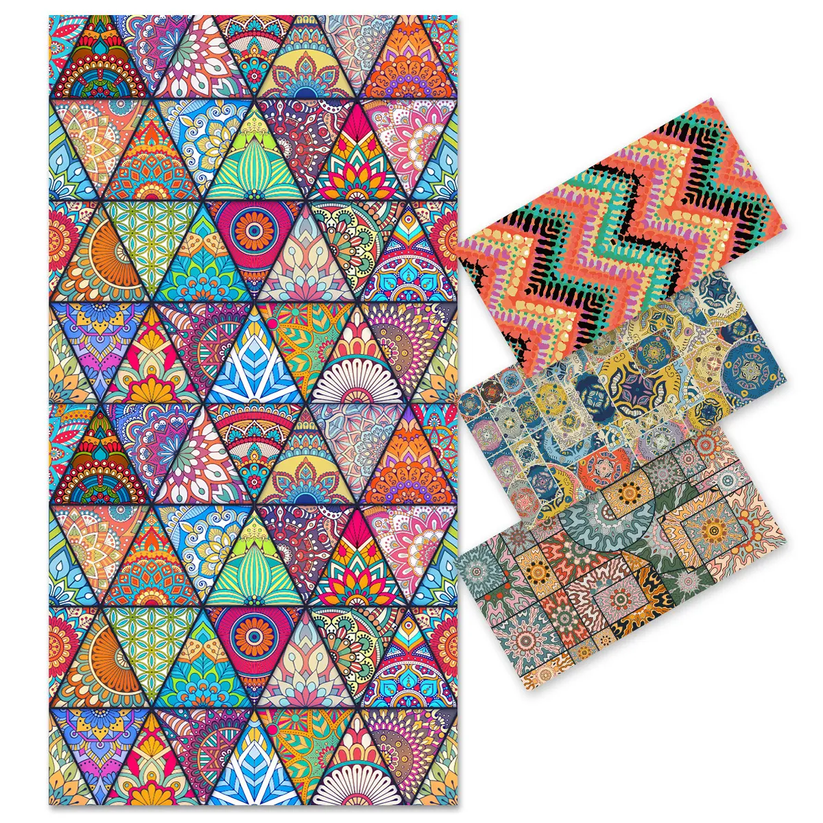 Explosive cross-border double-sided fleece beach towel Microfiber printed sports towel absorbent bath towel
