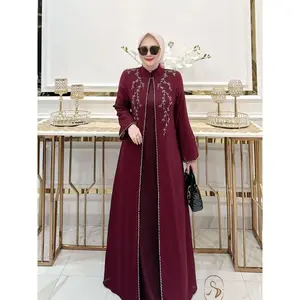 Tiara Nova Adha By HMF Luxury Shinbie Gamis Dress 2 in 1 Wanita Pesta Kekinian Mewah Jumbo