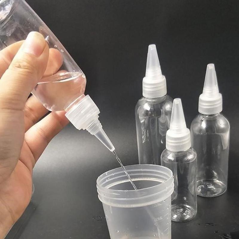 Hộp Đựng Sơn Dầu Keo Lỏng, Có Thể Tái Sử Dụng, Trong Suốt, Hộp Đựng Miệng Sắc Bén, Nắp Xoắn, Chai Bóp, Chai Đổ Đầy, Hộp Đựng Chất Lỏng 7