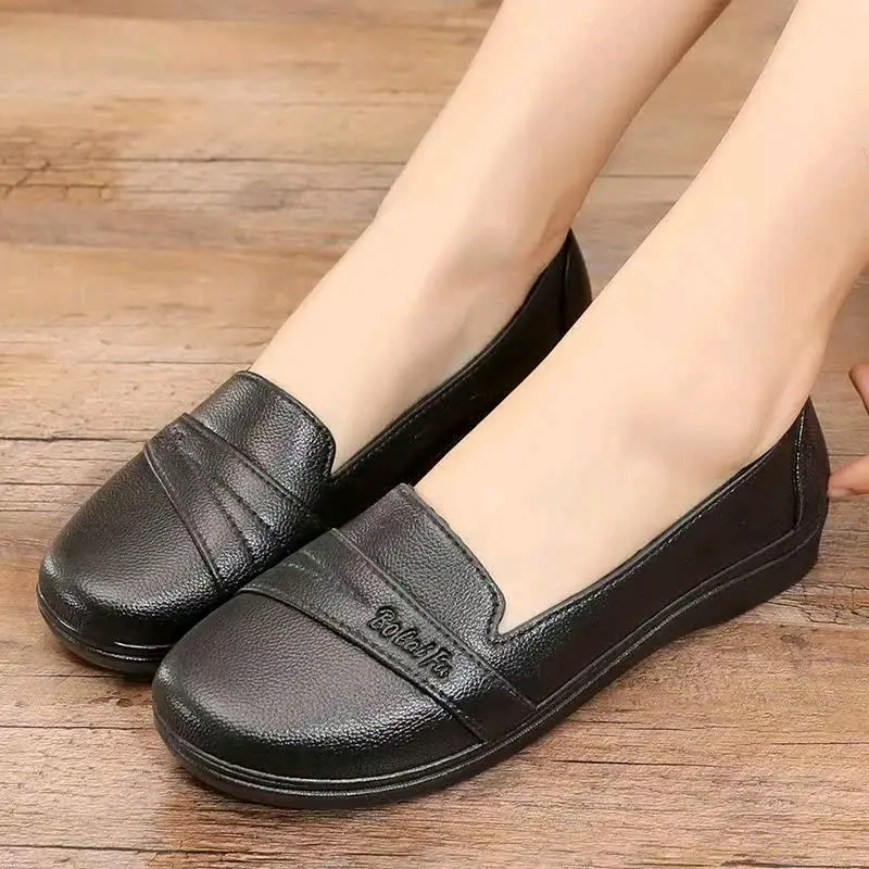Giày đi mưa cổ thấp cho nữ, ủng đi mưa nơ, giày đi nước, giày cao su nông, giày bảo hộ lao động ngắn dành cho người lớn làm việc nhà bếp, giày y tá