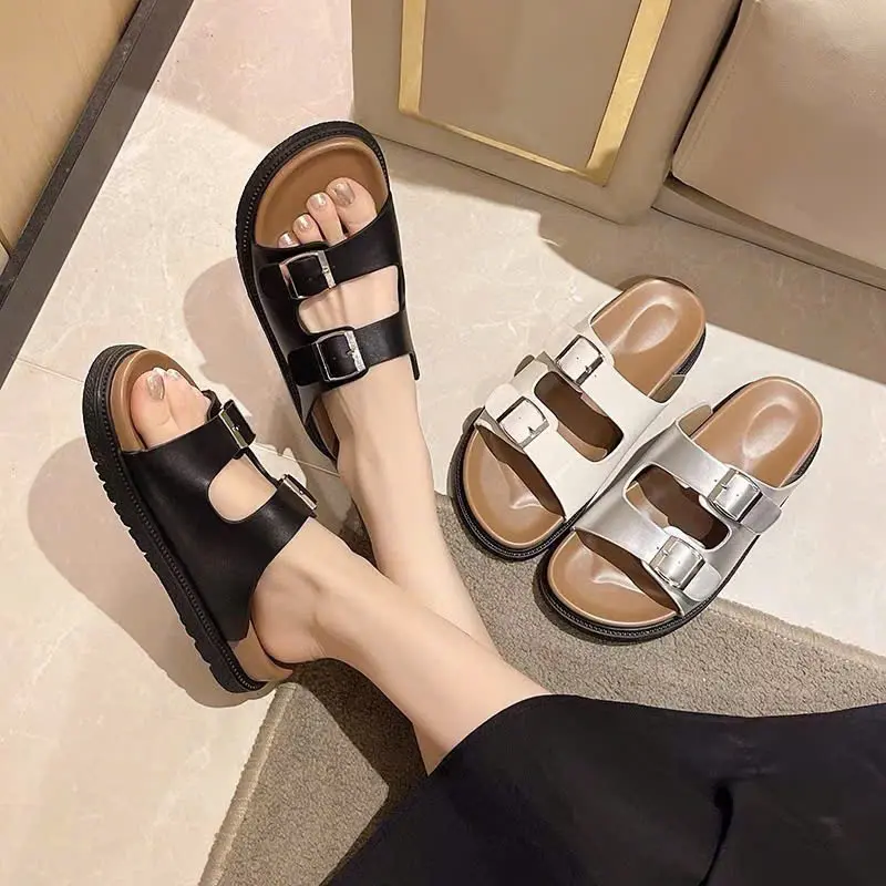 Dép nữ 2 quai ngang chất liệu cao su non siêu êm mã T221 - Slipper 0