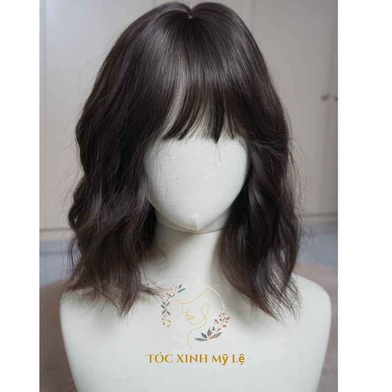 Mã MK01 : bộ tóc giả xoăn xù hippi ngắn, phiên bản móc kim thế hệ mới. chiều dài 27cm, chất tóc chịu nhiệt. 4