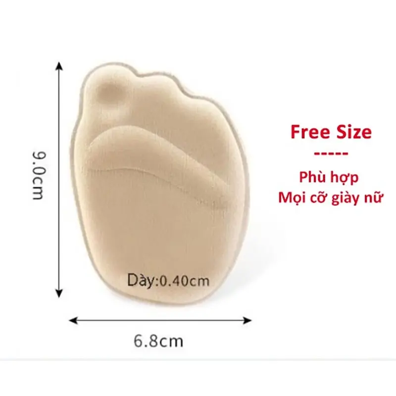 KAYFIA 2 Miếng lót mũi giày 4D, chống rộng, thốn, đau chân, trầy chân, bảo vệ ngón chân 6