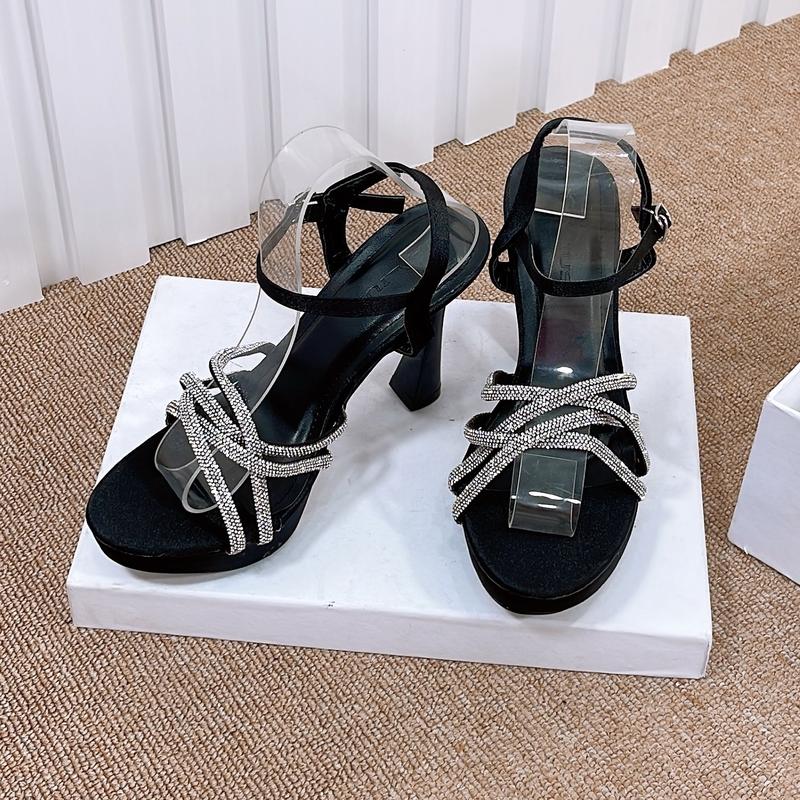 Giày cao gót DARIUS - D231 [Hàng fullbox], gót nhọn cao 11cm , quai mảnh đính đá, có đúp trước, êm chân