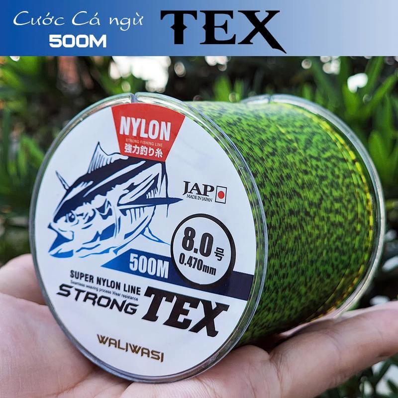 Cước câu cá cước cá ngừ 500M tàng hình dây câu cá Super Nylon Line